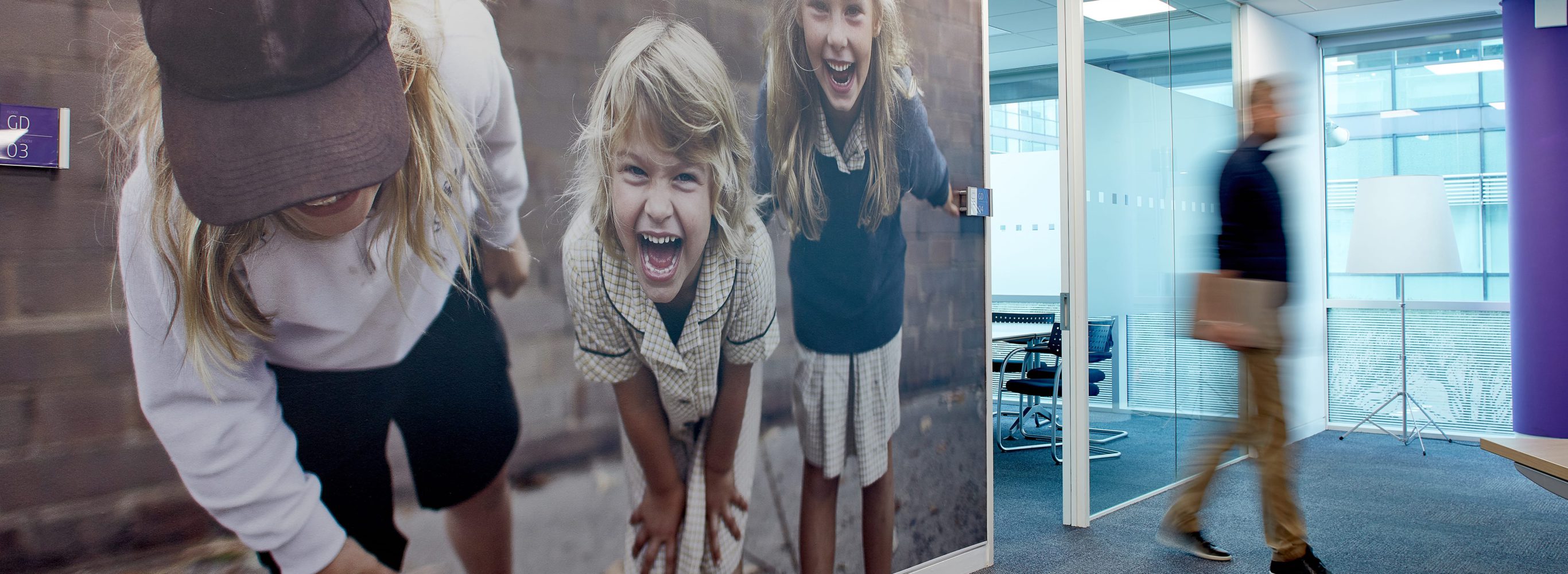 BT Branded Environments - polycryl wall graphic