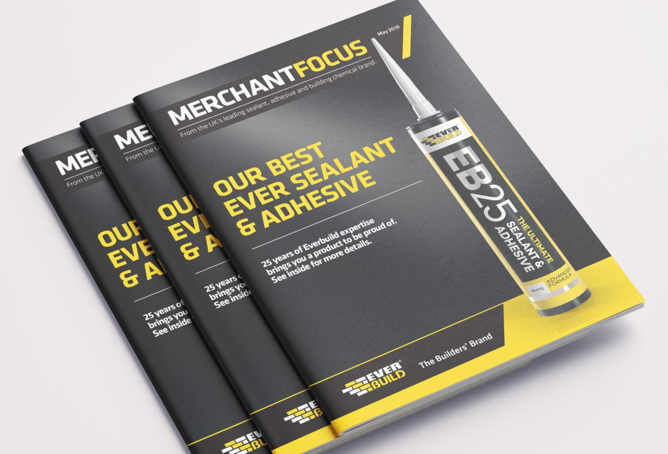 EB25 Brand Launch — Merchant Focus Front Cover Ad